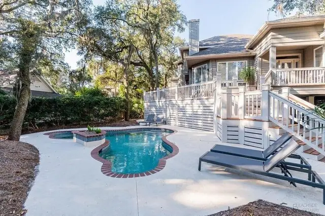 Pool of this home in Forest Beach