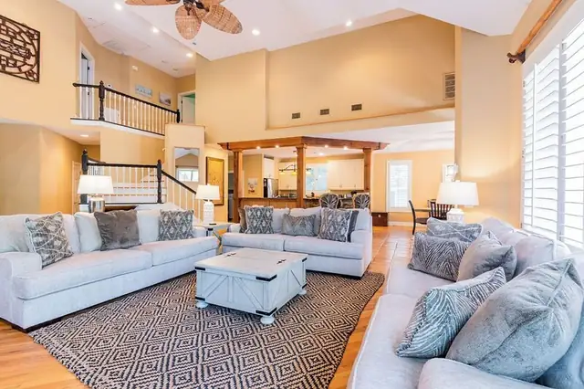 Living room of this home in Forest Beach
