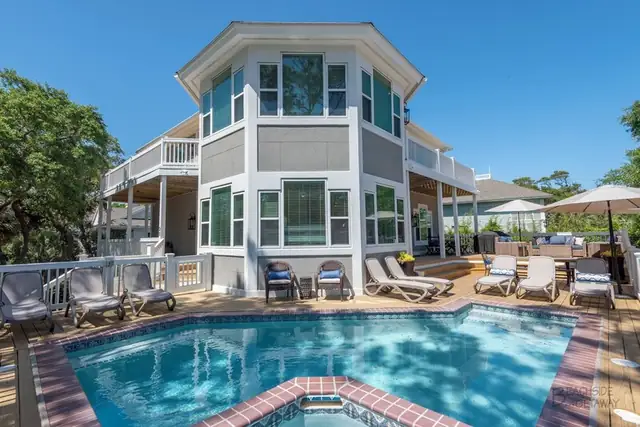 Pool of this home in Forest Beach