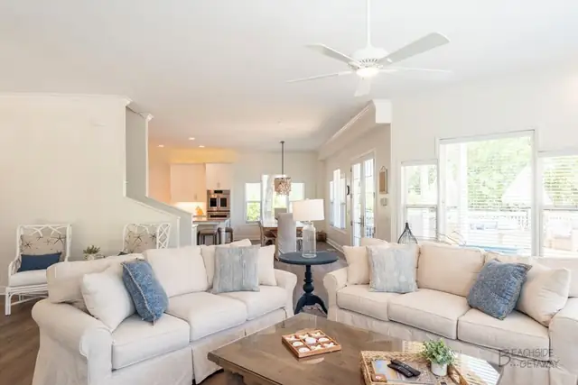 Living room of this home in Forest Beach