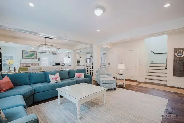 Living room of this home in Forest Beach
