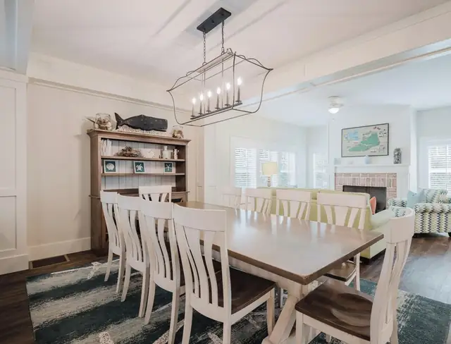 Dining area of this home in Forest Beach
