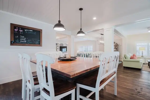 Dining area of this home in Forest Beach