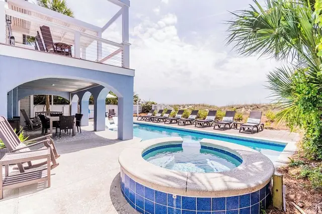 Pool of this home in Forest Beach