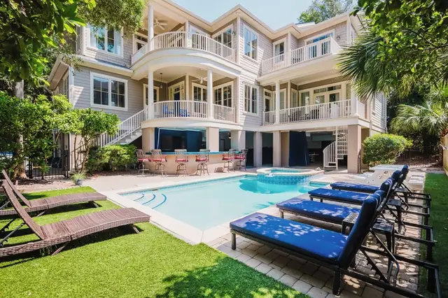 Pool of this home in Forest Beach