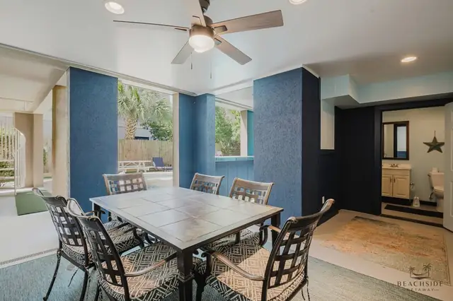 Dining area of this home in Forest Beach