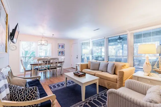 Living room of this home in Forest Beach