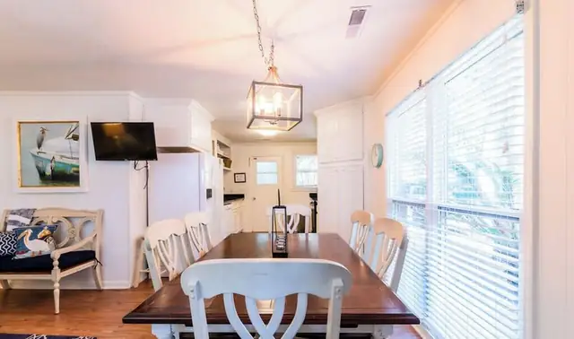 Dining area of this home in Forest Beach