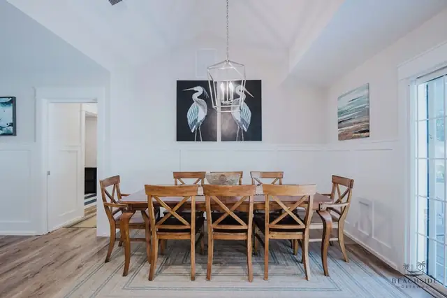 Dining area of this home in Forest Beach