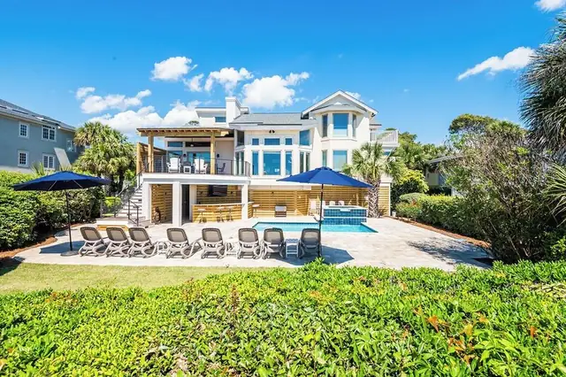 Pool of this home in Forest Beach