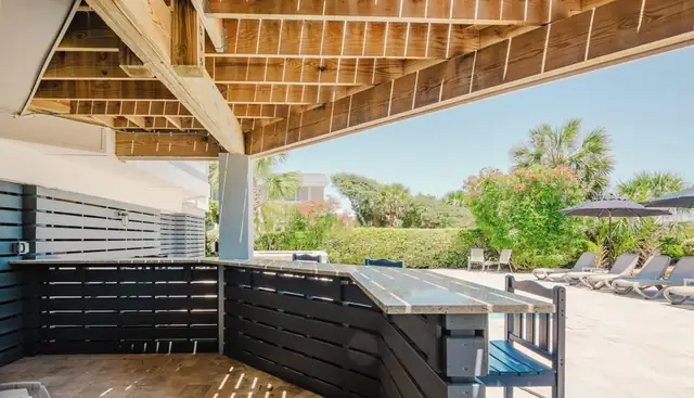 Balcony of this home in Forest Beach