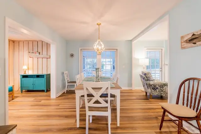 Dining area of this home in Forest Beach