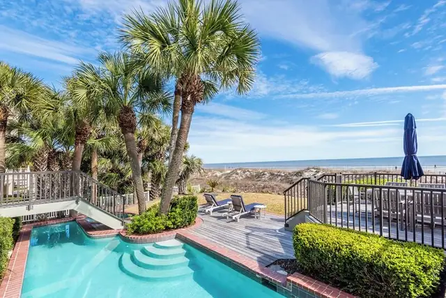 Pool of this home in Forest Beach