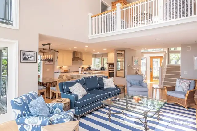 Living room of this home in Forest Beach
