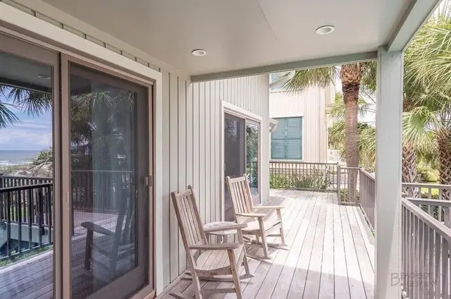 Balcony of this home in Forest Beach