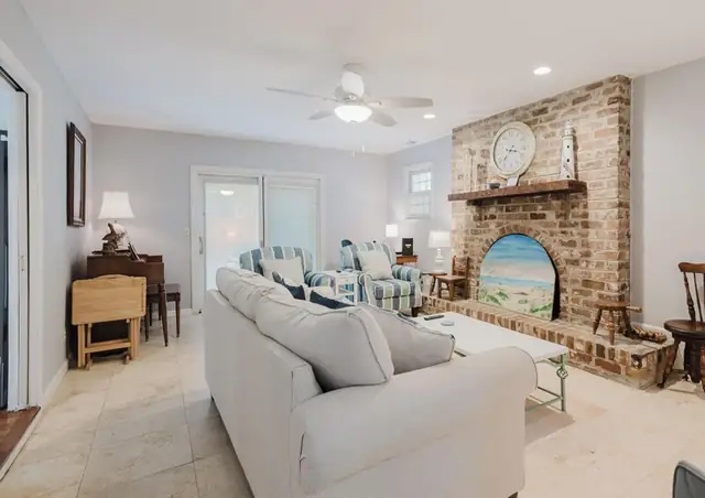 Living room of this home in Forest Beach