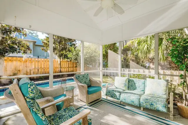 Balcony of this home in Forest Beach