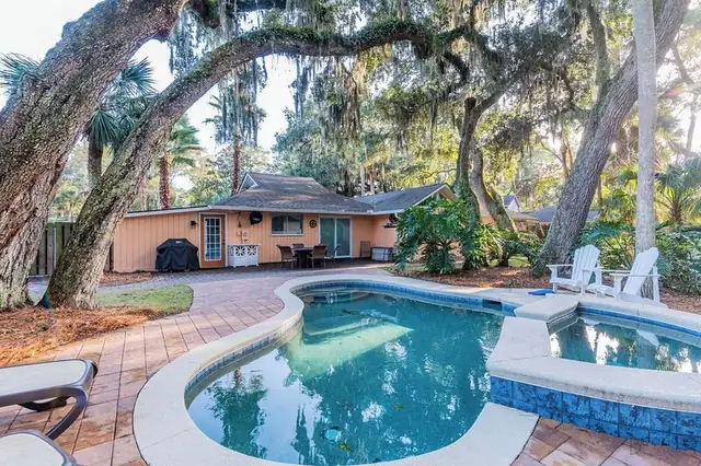 Pool of this home in Forest Beach