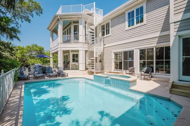 Pool of this home in Forest Beach