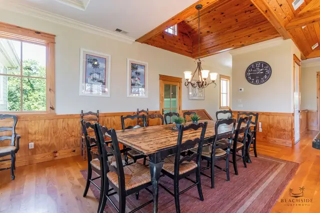 Dining area of this home in Forest Beach