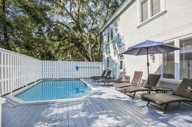 Pool of this home in Forest Beach