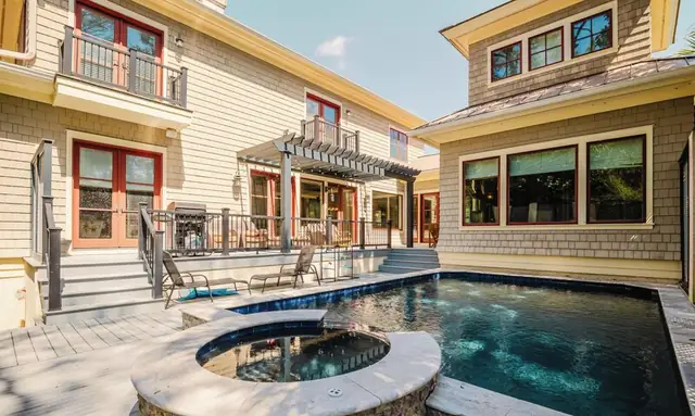 Pool of this home in Forest Beach