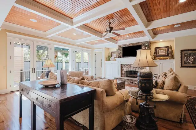 Living room of this home in Forest Beach