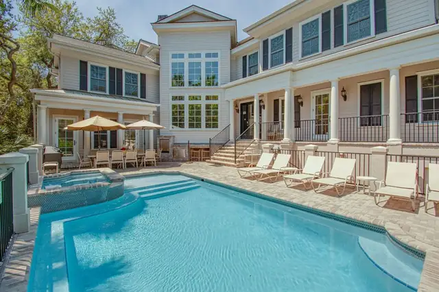 Pool of this home in Forest Beach
