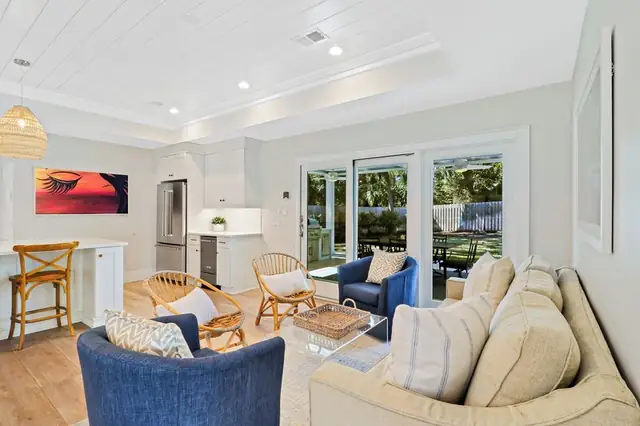 Living room of this home in Forest Beach