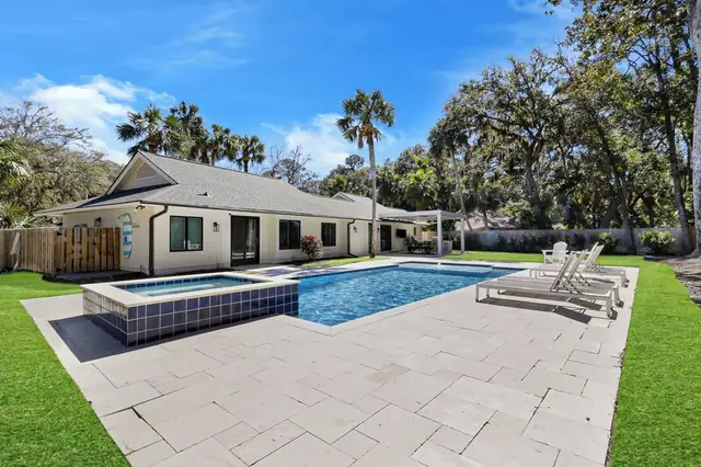 Outside of this home in Forest Beach