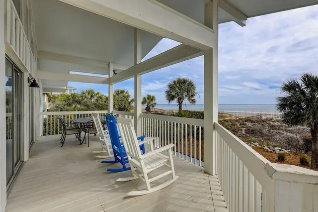 Balcony of this home in Forest Beach