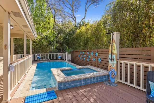 Pool of this home in Forest Beach