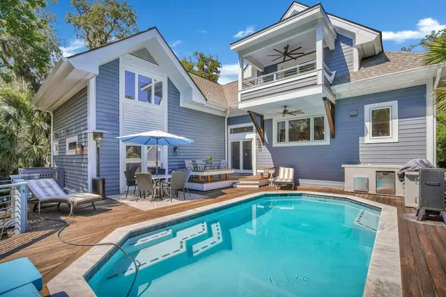 Pool of this home in Forest Beach