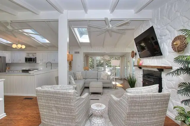 Living room of this home in Forest Beach