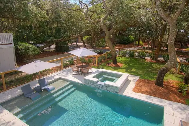 Pool of this home in Forest Beach
