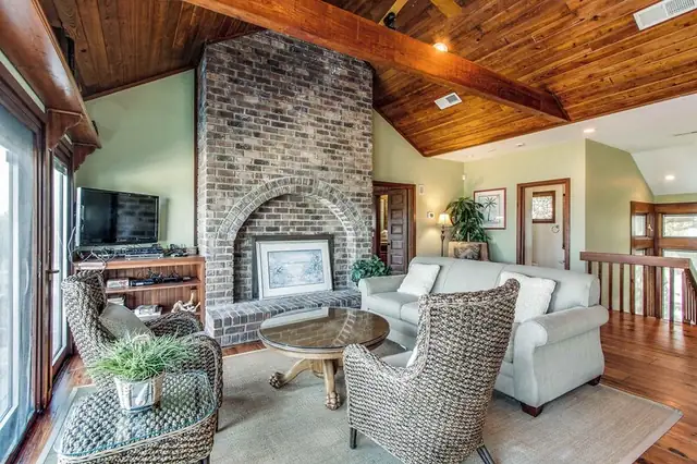Living room of this home in Forest Beach