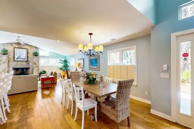 Dining area of this home in Forest Beach