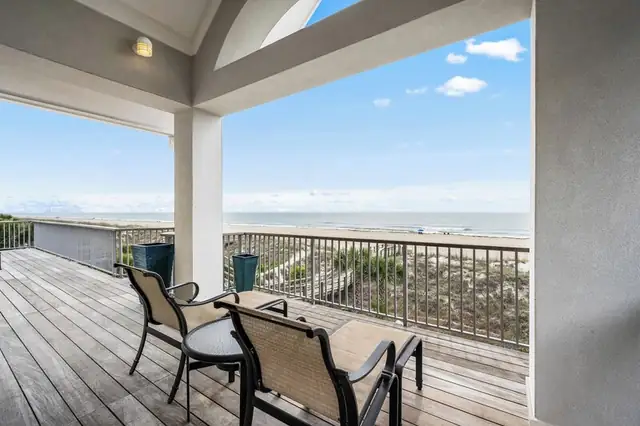 Balcony of this home in Forest Beach