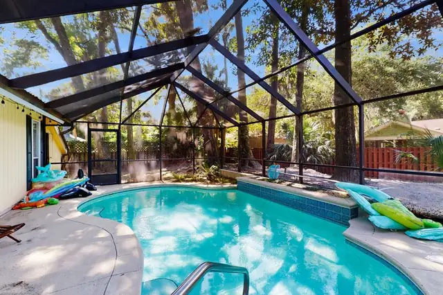 Pool of this home in Forest Beach