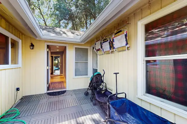 Balcony of this home in Forest Beach