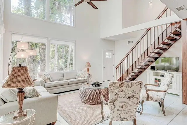 Living room of this home in Forest Beach