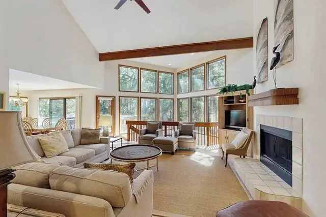 Living room of this home in Forest Beach