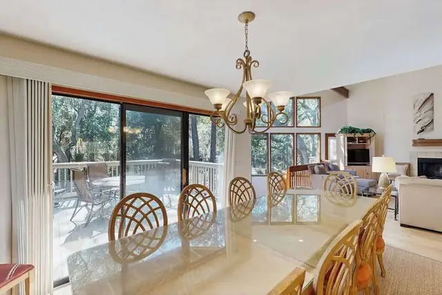 Living room of this home in Forest Beach