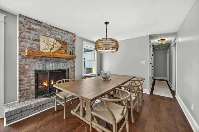 Dining area of this home in Forest Beach