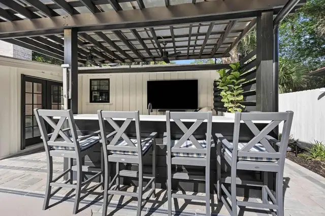 Balcony of this home in Forest Beach