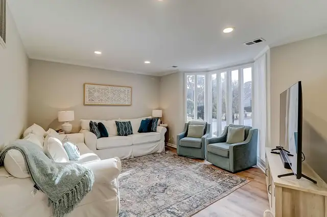 Living room of this home in Forest Beach