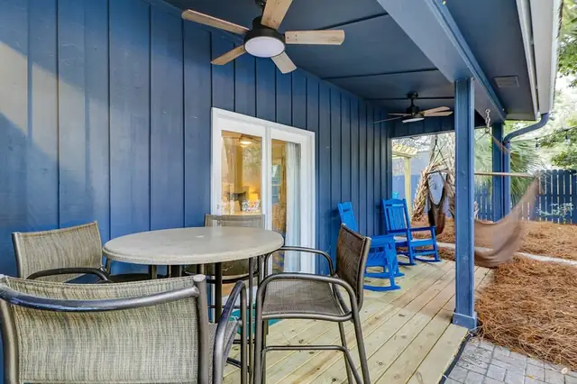 Balcony of this home in Forest Beach