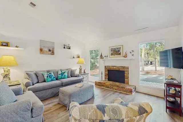 Living room of this home in Forest Beach