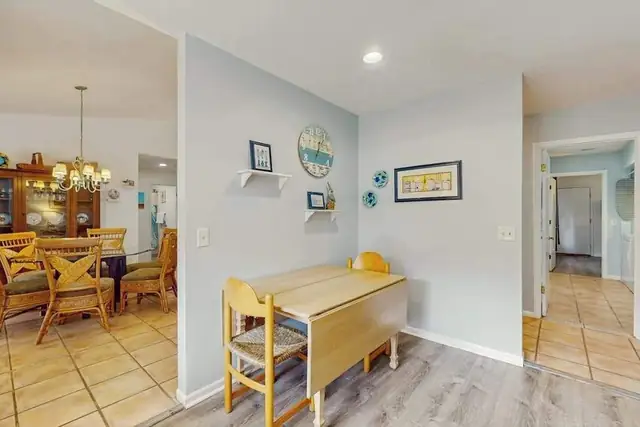 Dining area of this home in Forest Beach