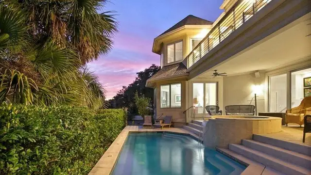 Pool of this home in Forest Beach